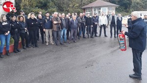 Zonguldak Emniyetinde yangın tatbikatı