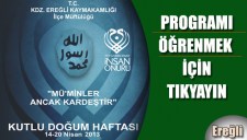 KUTLU DOĞUM HAFTASI PROGRAMI