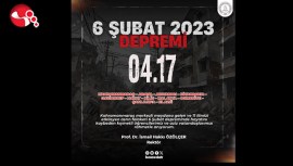 Rektör Özölçerden Asrın Felaketi 2023 Kahramanmaraş depremlerini anma mesajı