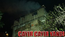 ALAPLIDA BİR EVDE ÇIKAN YANGIN KORKUTTU
