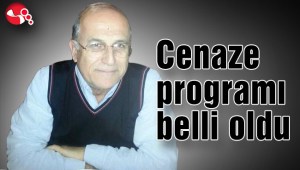 Cenaze programı belli oldu,,,