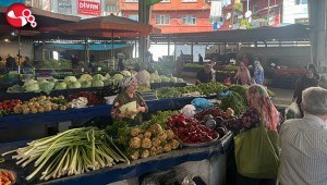 Halk pazarında fiyatlar…