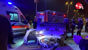 Takla atarak sürüklendi