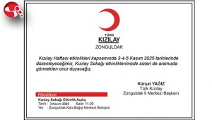 Kızılay Haftası Zonguldakta Coşkuyla Kutlanacak