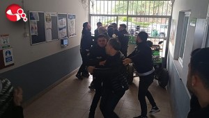 AMATÖR MAÇTA ARBEDE....