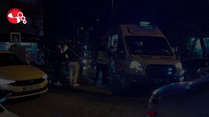 Otomobille Motosiklet çarpıştı..