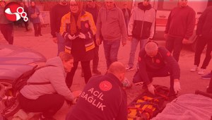 Otomobille Motosikletli çarpıştı....