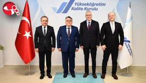 Rektör Özölçerden YÖKAK Başkanı Kocabıçaka ziyaret