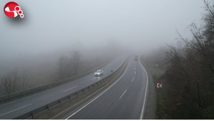 Zonguldak-Ereğli yolunda sis etkili oldu