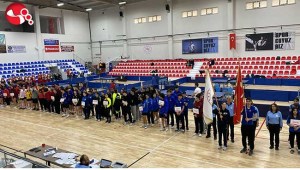 Zonguldakta raketler şampiyonluk için parkeye çıktı; 34 ilden 200 sporcu Kozluda