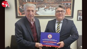 Cumhurbaşkanlığı Yüksek İstişare Kurulu Üyesi Köksal Toptan, Rektör Özölçeri makamında kabul etti