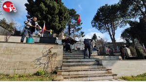 Zonguldakta şehitliklerde bakım ve temizlik seferberliği