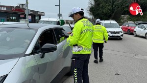 Trafik polislerinden denetim