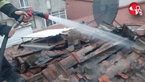 Çatıda yangın....