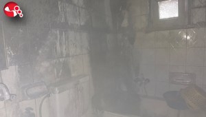 Anne ve kızı dumandan etkilendi