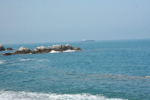 KARADENİZ SAHİLİ, KÜL ATIĞIYLA KİRLENDİ..