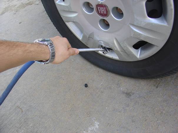 LASTİĞE FAZLA HAVA BASINCA...