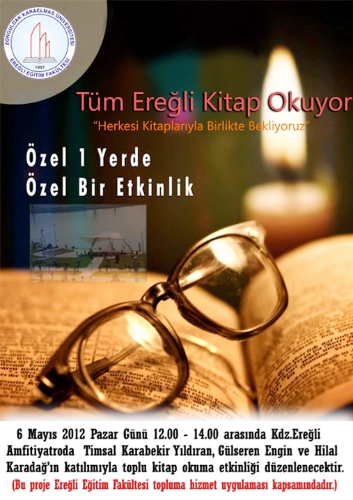 ÖĞRENCİLER VATANDAŞLA BİRLİKTE KİTAP OKUYACAK..