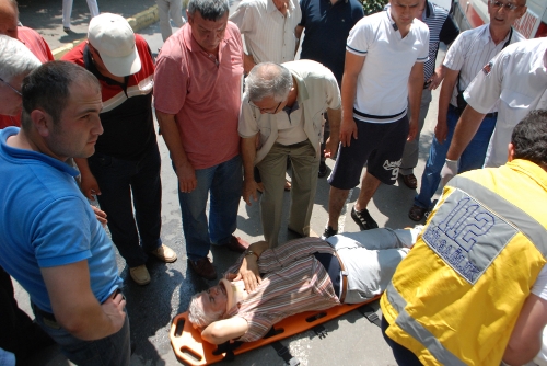 SAHİL YÜRÜYÜŞÜ HASTANEDE BİTTİ..