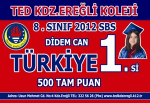 TED KOLEJİ SBS?DE TÜRKİYE 1.ÇIKARDI..