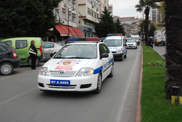 Trafik haftası nedeniyle kortej düzenlendi