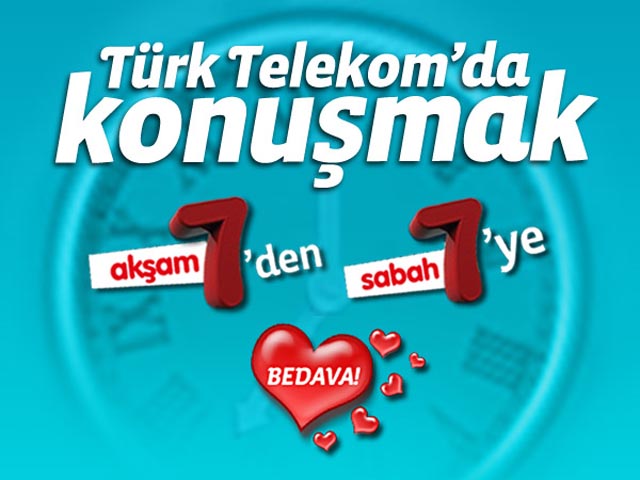Türk Telekomun 7den 7ye Bedava Kampanyası uzatıldı...