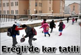 YOĞUN KAR YAĞIŞI NEDENİYLE OKULLAR YARIN DA TATİL ..
